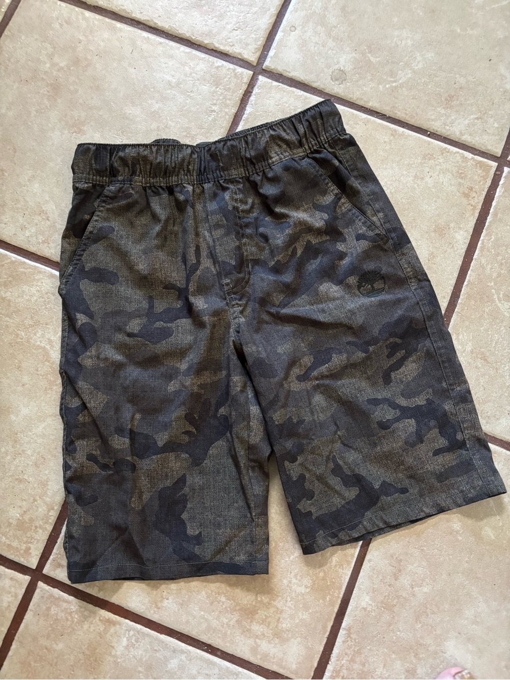 Timberland Kids Camo Swim Hybrids - Black/Gray Size 10/12 NNTS